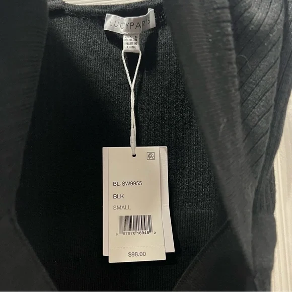 NWT Lucy Paris Black Cutout Dress - Picture 5 of 5